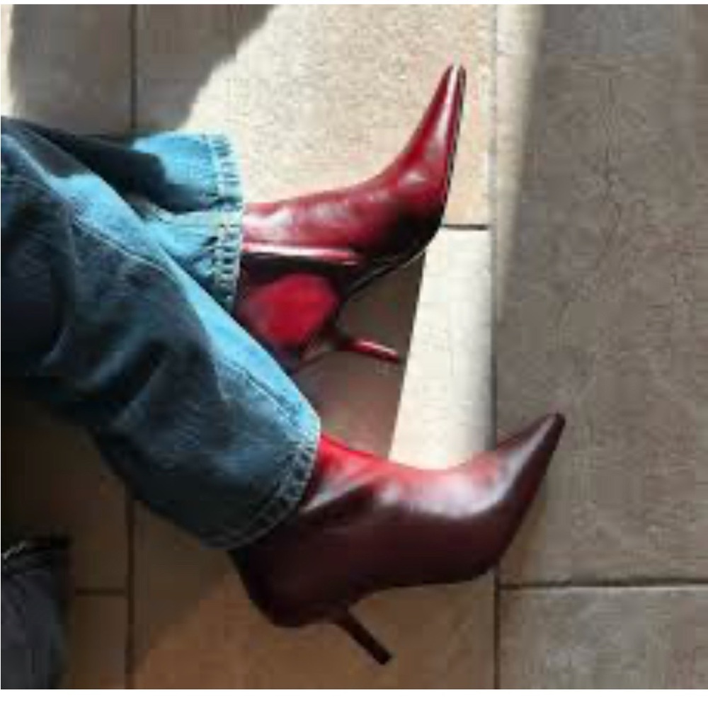 Donna M Italian leather booties